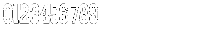 Oldrige Rounded Outline Font OTHER CHARS