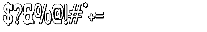 Oldrige Rounded-Shadow Font OTHER CHARS