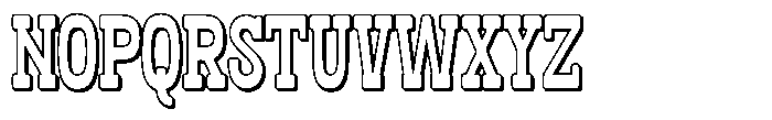 Oldrige Rounded-Shadow Font UPPERCASE