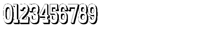 Oldrige Shadow Font OTHER CHARS