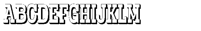 Oldrige Shadow Font UPPERCASE