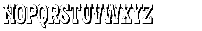 Oldrige Shadow Font UPPERCASE