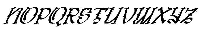 Oldstone Lines Italic Font UPPERCASE