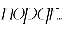 Oleragie Italic Font LOWERCASE
