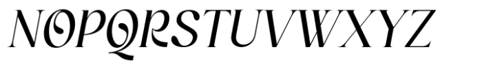Oligera Italic Font UPPERCASE