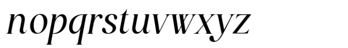 Oligera Italic Font LOWERCASE