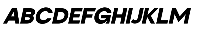 Olike Black Italic Font UPPERCASE
