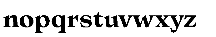 Olin Extra Bold Font LOWERCASE