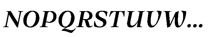 Olin Italic Font UPPERCASE