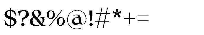 Olin Light Font OTHER CHARS