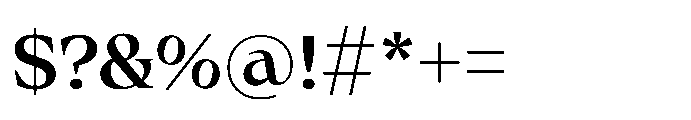 Olin VF Extra Light Font OTHER CHARS