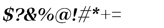 Olin Variable Italic Font OTHER CHARS