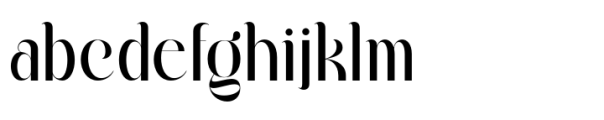 Olivany Font LOWERCASE