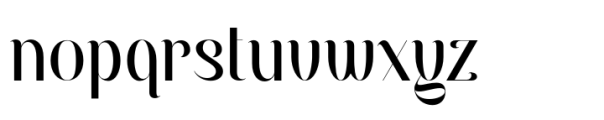 Olivany Font LOWERCASE