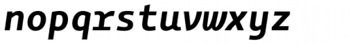 OliveGreen Mono Bold Italic Font LOWERCASE