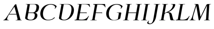 Oliver Serif Regular Italic Font UPPERCASE