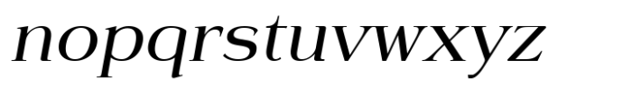 Oliver Serif Regular Italic Font LOWERCASE