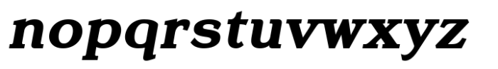 Oliver Serif Ultra Italic Font LOWERCASE