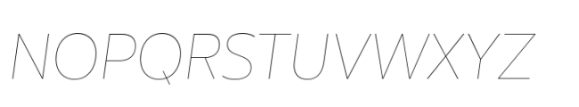 Olivetta Hairline Italic Font UPPERCASE