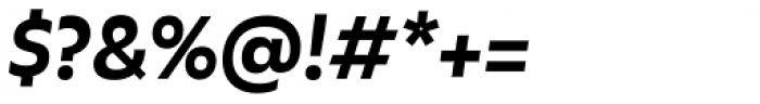 Olivetta Semi Bold Italic Font OTHER CHARS