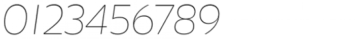 Olivetta Thin Italic Font OTHER CHARS