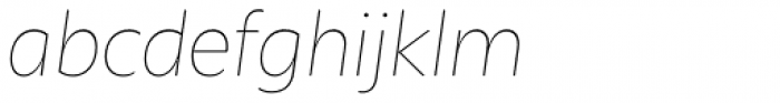 Olivetta Thin Italic Font LOWERCASE
