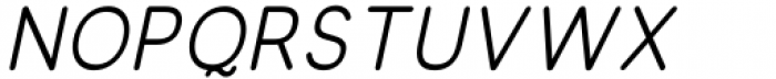 Olivette Sans Medium Italic Font UPPERCASE