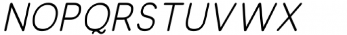Olivette Sans Regular Italic Font UPPERCASE