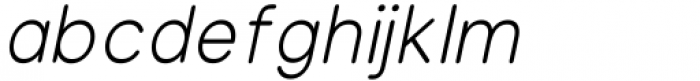 Olivette Sans Regular Italic Font LOWERCASE