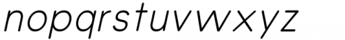 Olivette Sans Regular Italic Font LOWERCASE