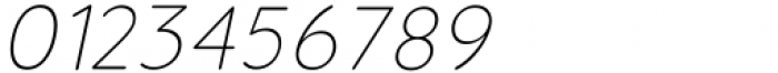 Olivette Sans Thin Italic Font OTHER CHARS