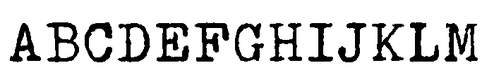 Olivetti Lettera Font UPPERCASE