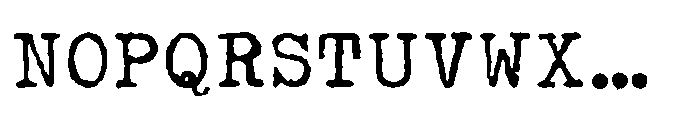 Olivetti Lettera Font UPPERCASE