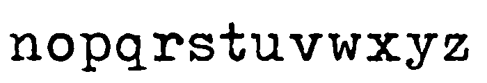 Olivetti Lettera Font LOWERCASE