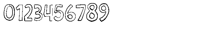 Olivia Jenisen Outline Font OTHER CHARS