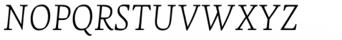 Olivia Serif Light Italic Font UPPERCASE