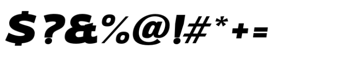 Oliviar Sans Black Italic Ex Font OTHER CHARS