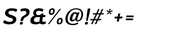 Oliviar Sans Semi Bold Italic Font OTHER CHARS