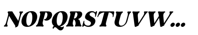 Oliviera Extra Bold Italic Font UPPERCASE