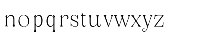 Oliviera Extra Light Font LOWERCASE