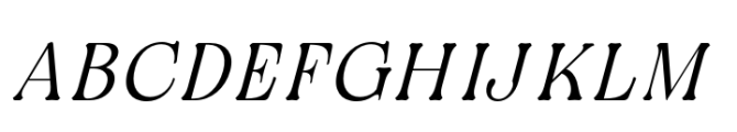 Oliviera Light Italic Font UPPERCASE