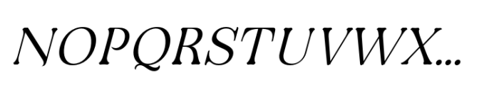 Oliviera Light Italic Font UPPERCASE