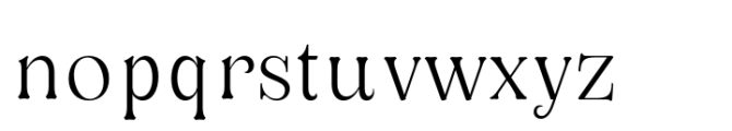 Oliviera Light Font LOWERCASE