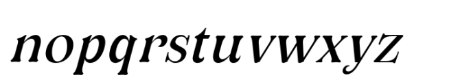 Oliviera Medium Italic Font LOWERCASE