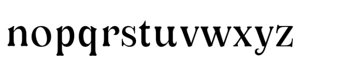 Oliviera Medium Font LOWERCASE