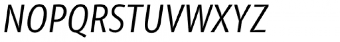 Olivine Narrow Book Italic Font UPPERCASE