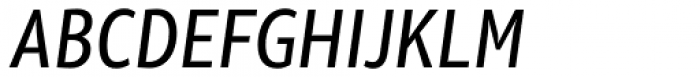 Olivine Narrow Italic Font UPPERCASE
