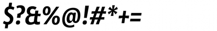 Olivine Narrow Semi Bold Italic Font OTHER CHARS