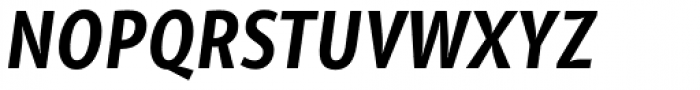 Olivine Narrow Semi Bold Italic Font UPPERCASE