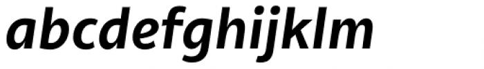 Olivine Semi Bold Italic Font LOWERCASE